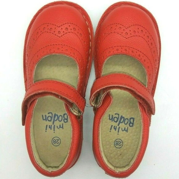 Mini Boden Other - Mini Boden Leather Mary Jane Wingtip Shoe Girls 28